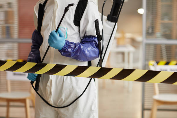 Professional Biohazard Cleanup technician working in Utica, NY